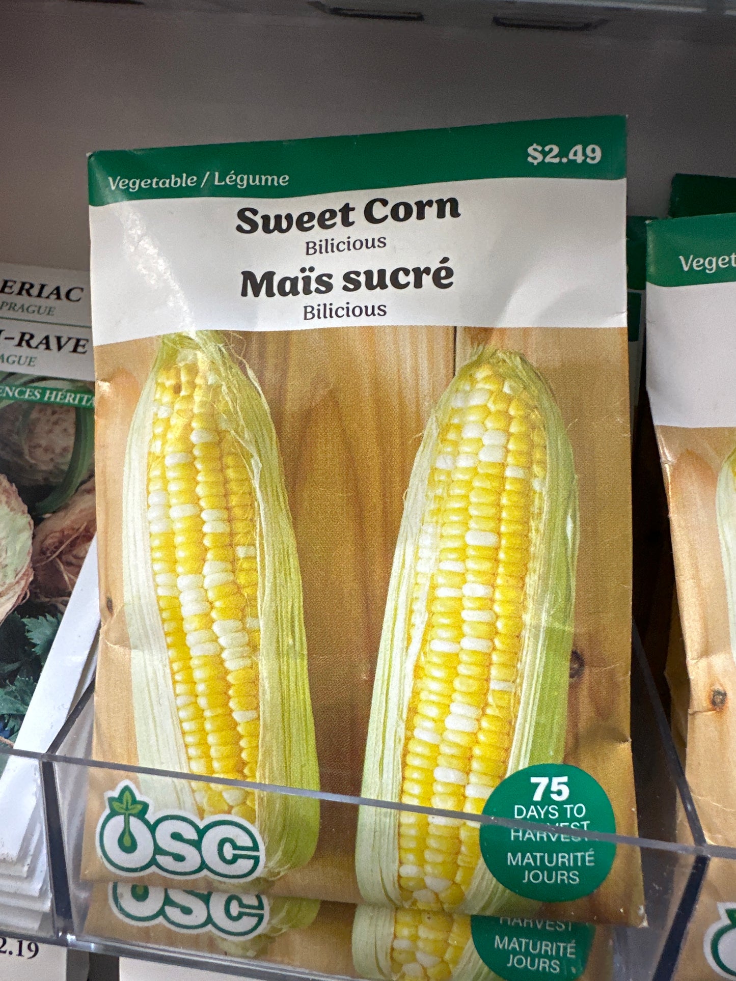 Seed Packets - Vegetables (Corn)