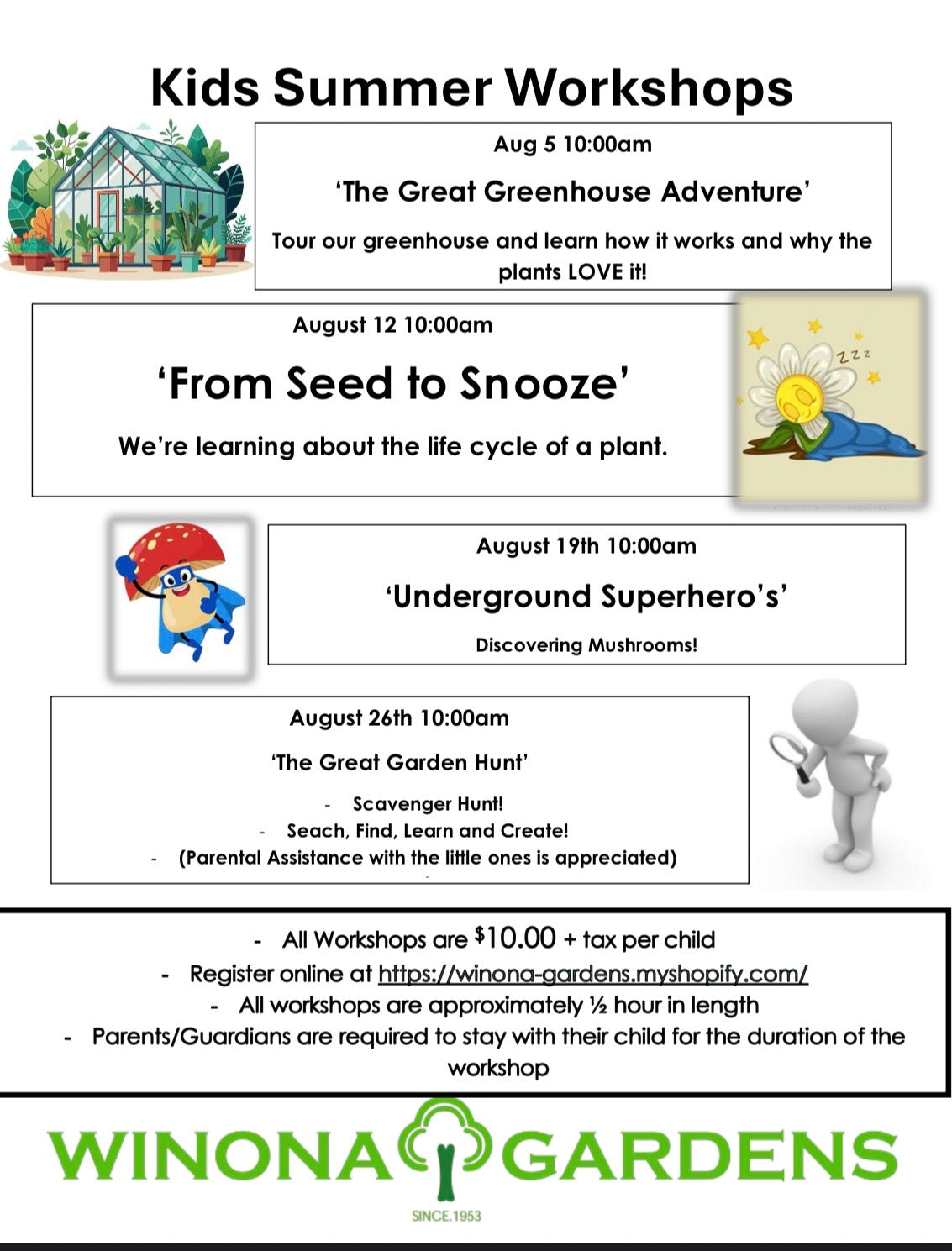 Kids Summer Workshops 2026