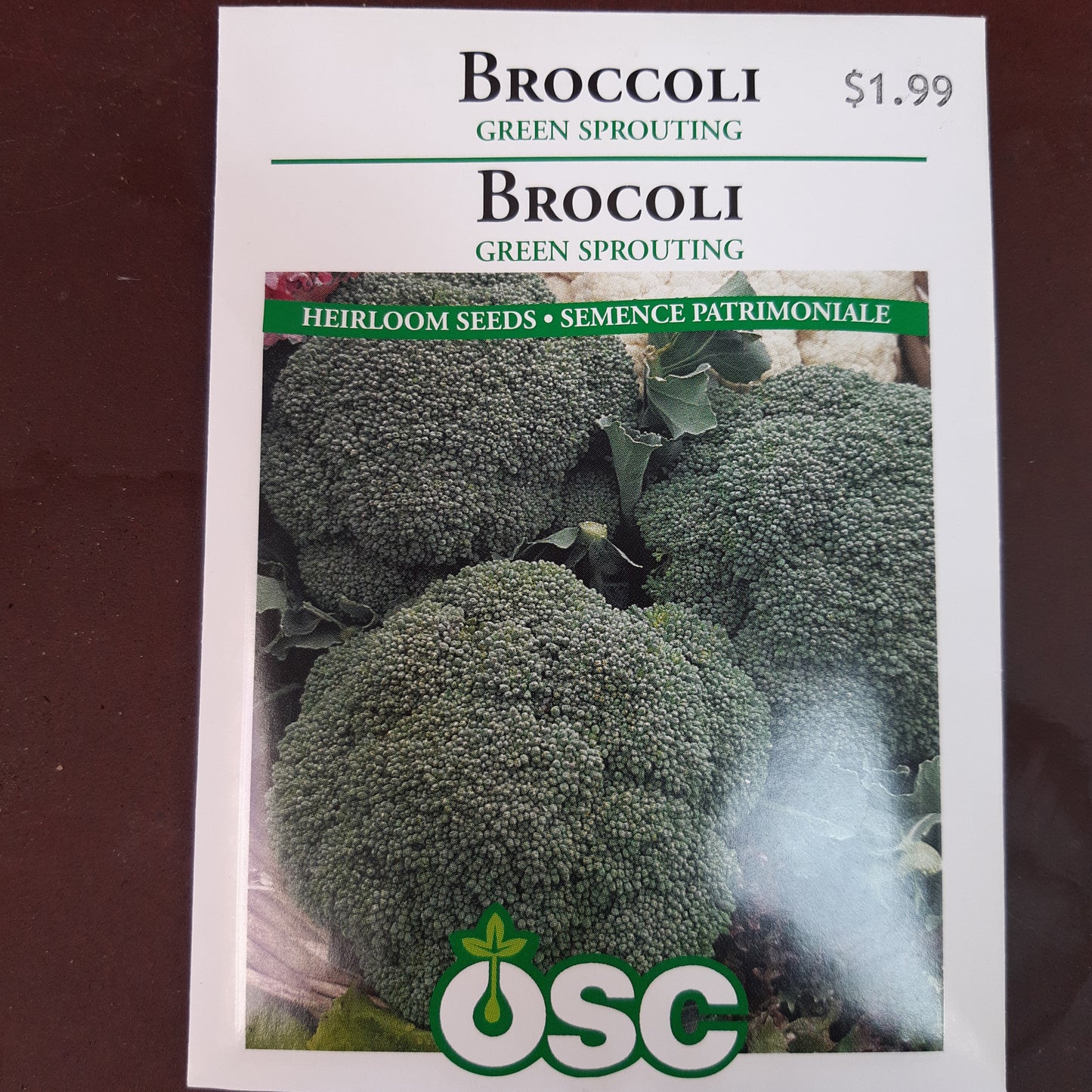 Seed Packets - Vegetables (Broccoli)