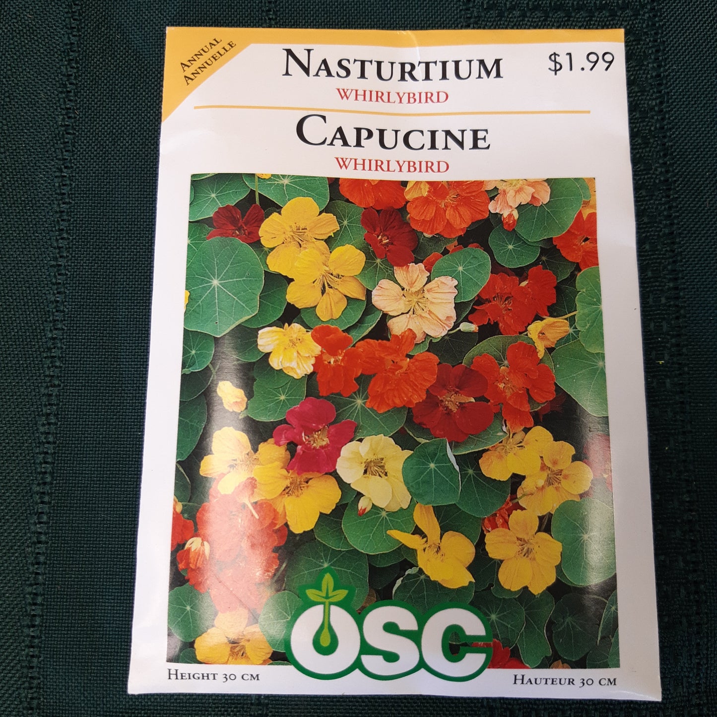 Seed Packets - Annual (Nasturtium)