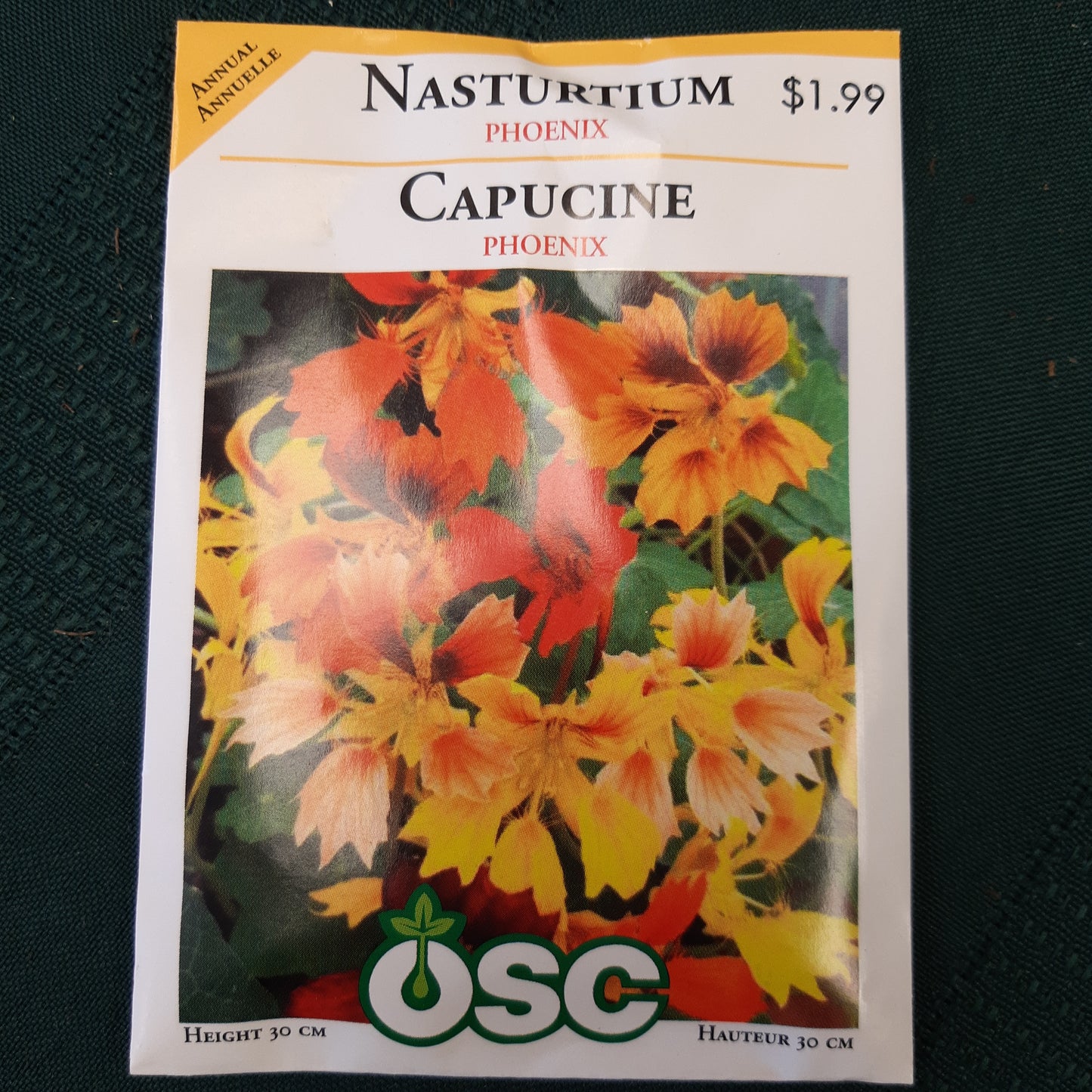 Seed Packets - Annual (Nasturtium)