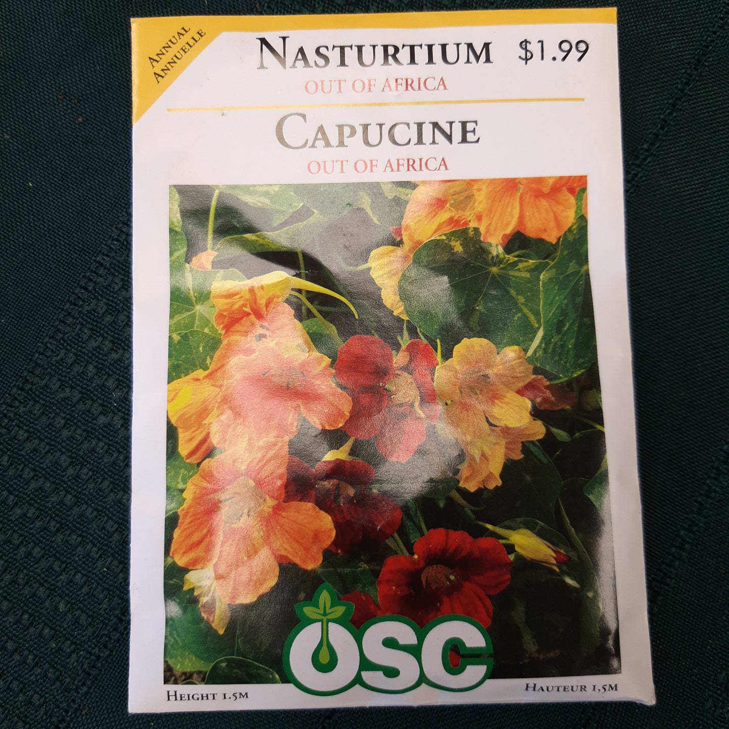 Seed Packets - Annual (Nasturtium)