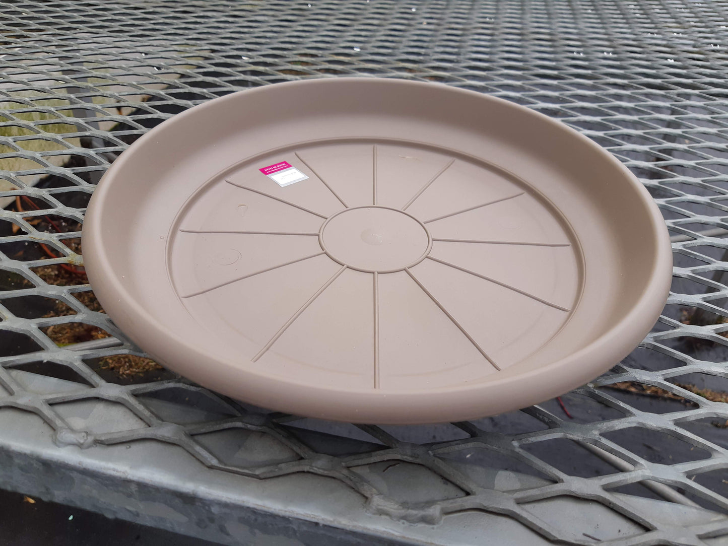 Round Saucers - Clear and Matching Pot Colours