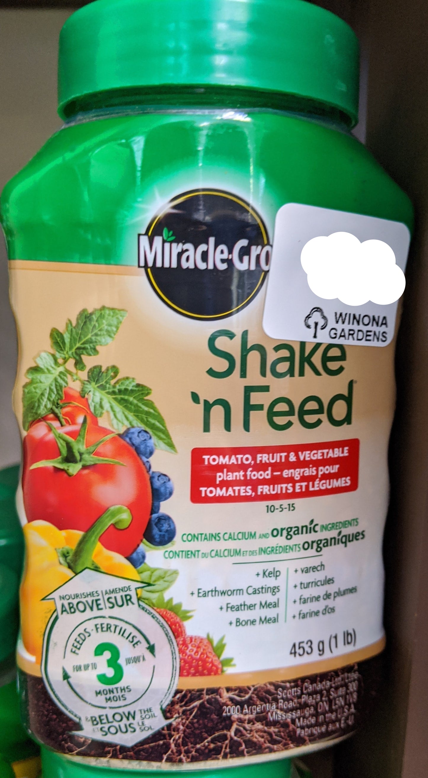 Miracle-Gro Shake 'n Feed Tomato/Vegetables - 453g