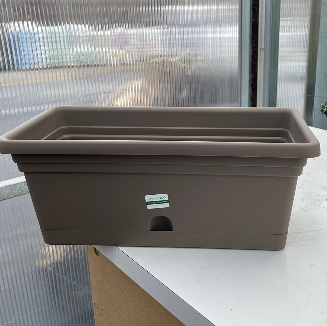 Rectangle Planters with Saucer Attached Various Sizes (Emma)