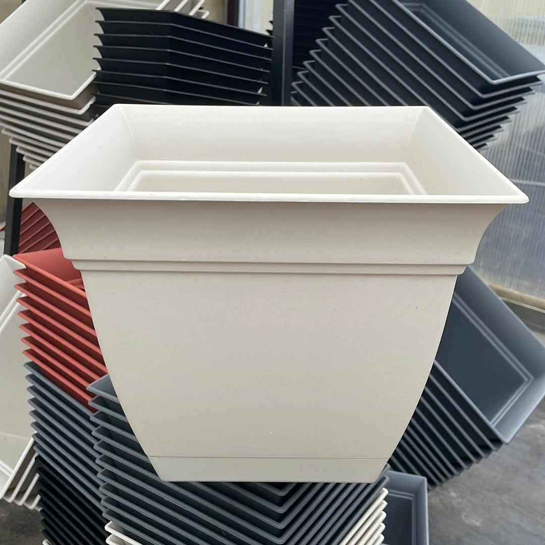 Eclipse Square Pot with Drip Tray
