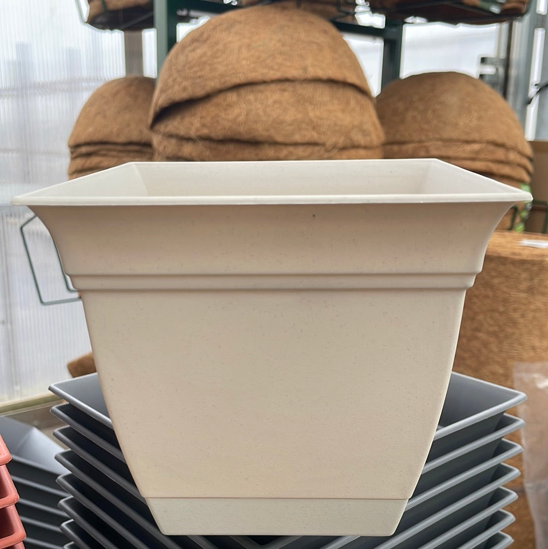 Eclipse Square Pot with Drip Tray