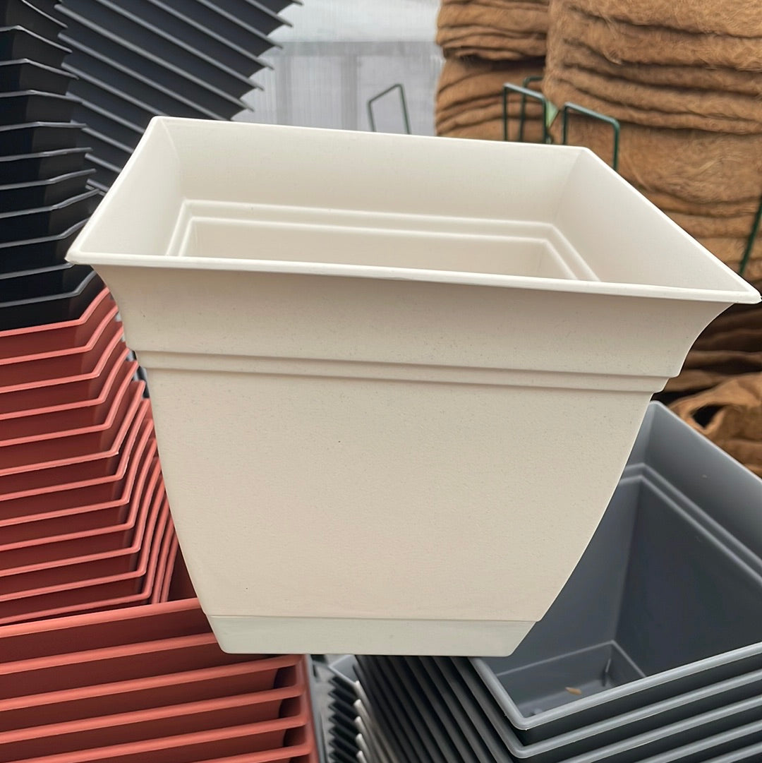 Eclipse Square Pot with Drip Tray