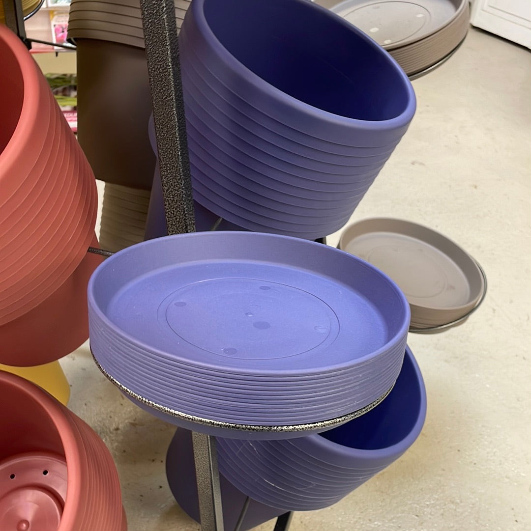 Round Saucers - Clear and Matching Pot Colours