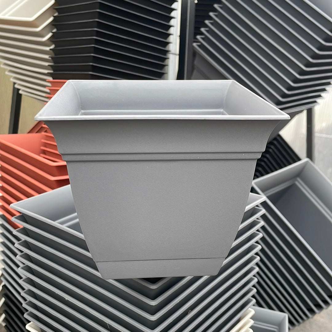 Eclipse Square Pot with Drip Tray