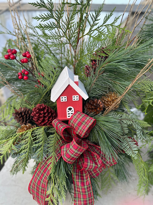 'Home for the Holidays' Deluxe Winter Urn Arrangement