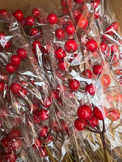 Faux Berry Stem Decor