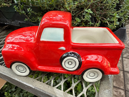 Red Truck Planter