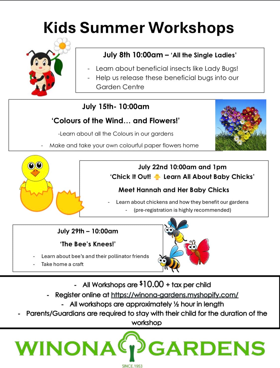 Kids Summer Workshops 2026
