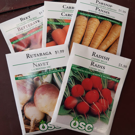 Seed Packets - Vegetable (Root)