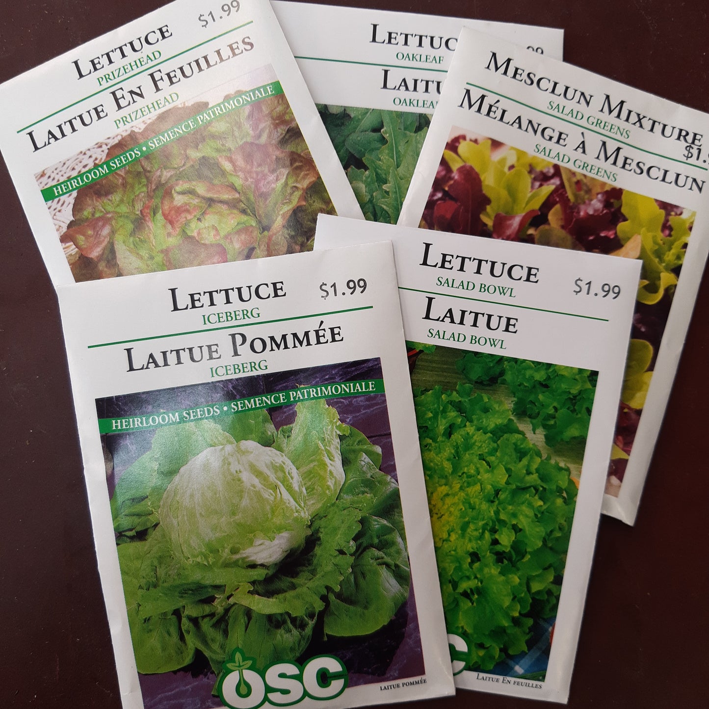 Seed Packets - Vegetables (Lettuce)