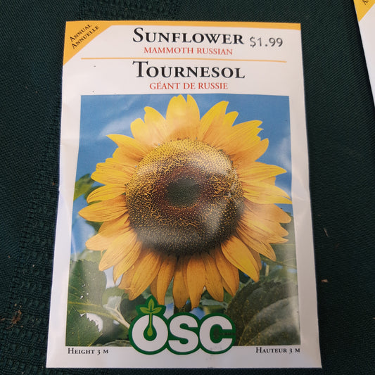 Seed Packets - Annual (Sunflower)