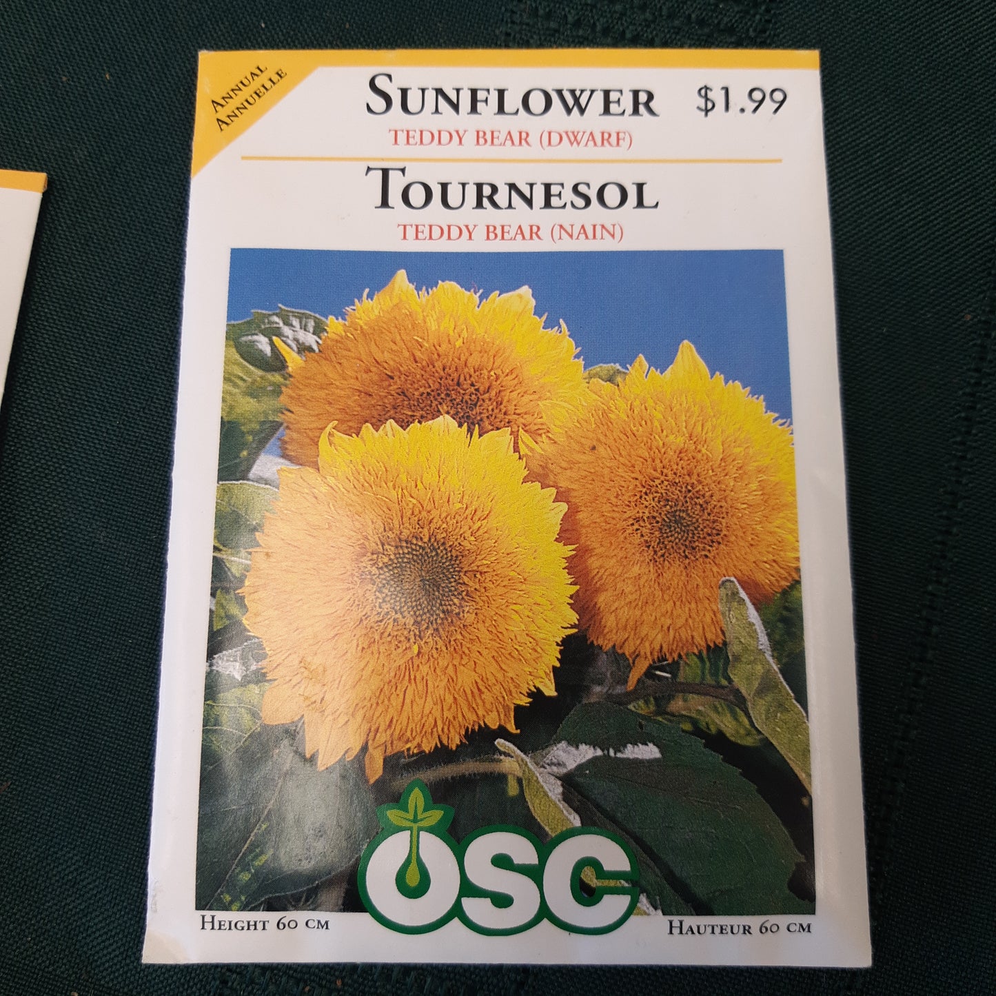 Seed Packets - Annual (Sunflower)