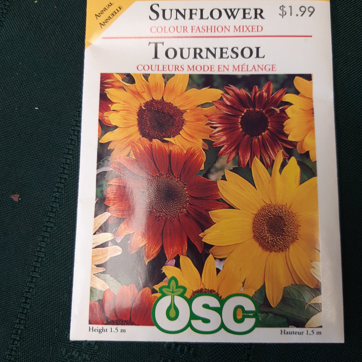 Seed Packets - Annual (Sunflower)