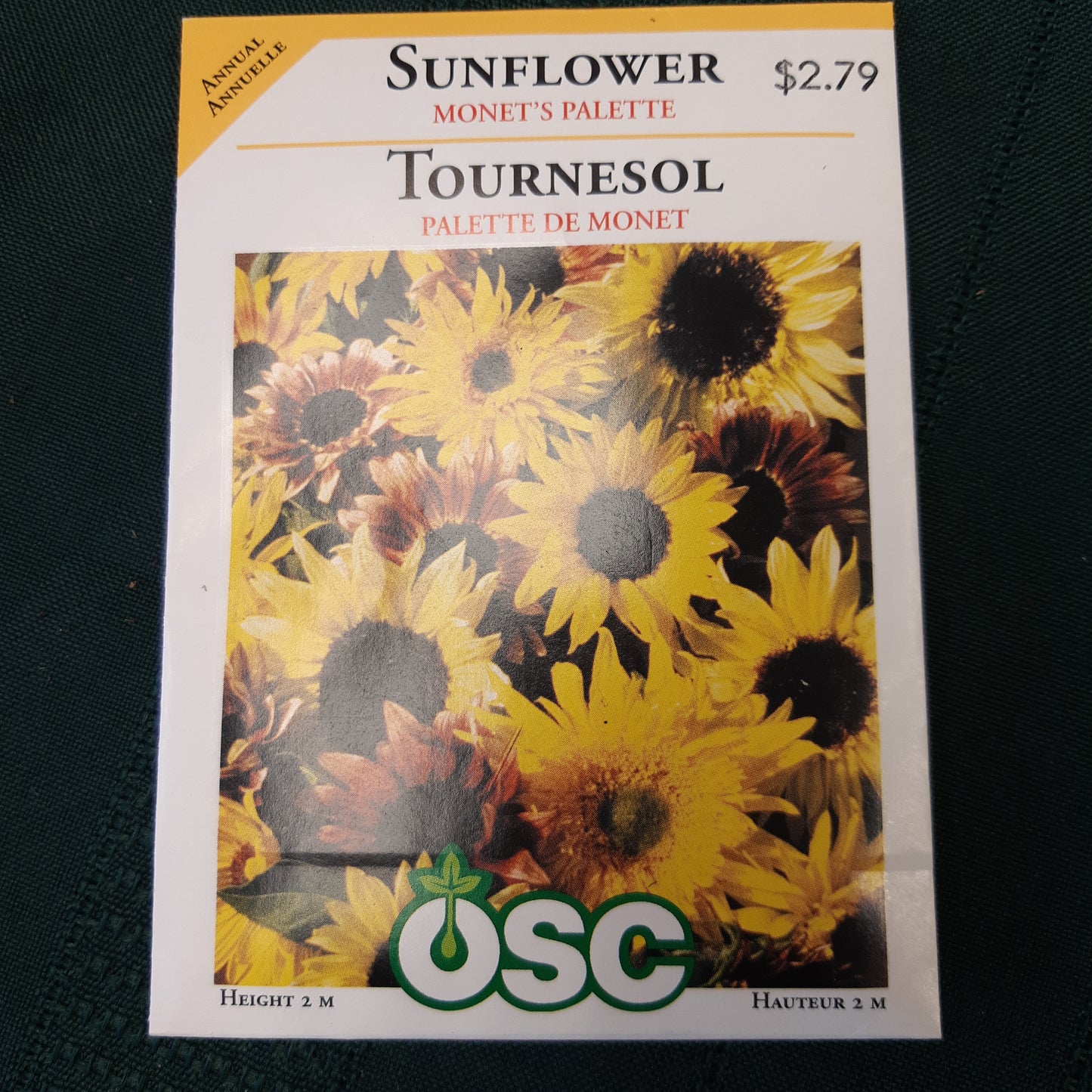 Seed Packets - Annual (Sunflower)