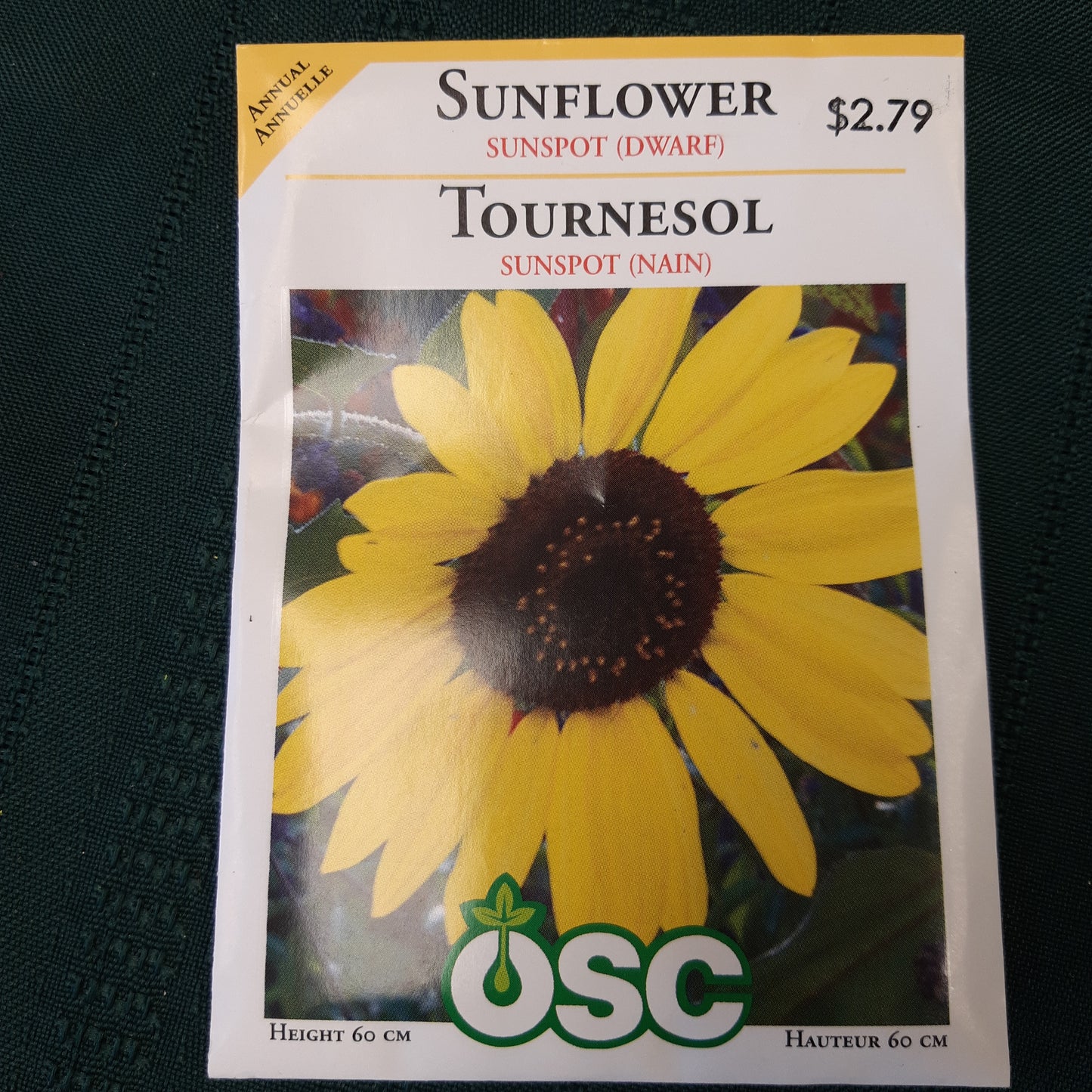 Seed Packets - Annual (Sunflower)