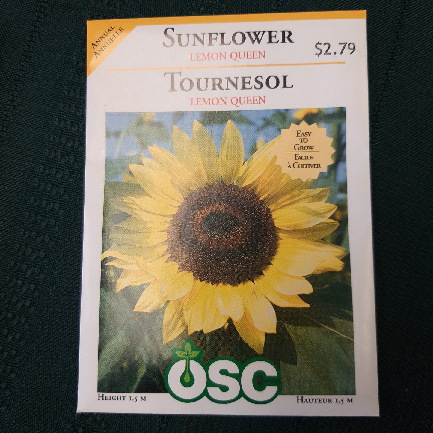 Seed Packets - Annual (Sunflower)