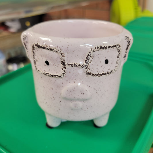 Footed Pig Pot 3.9"X2.7"