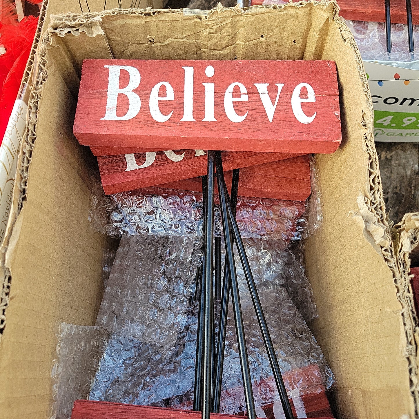 Small Festive Wood Sign