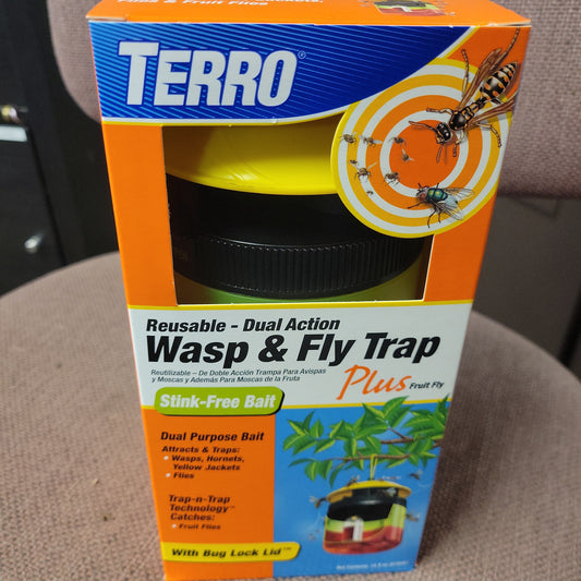 Terro Wasp and Fly Trap PLUS Fruit Fly