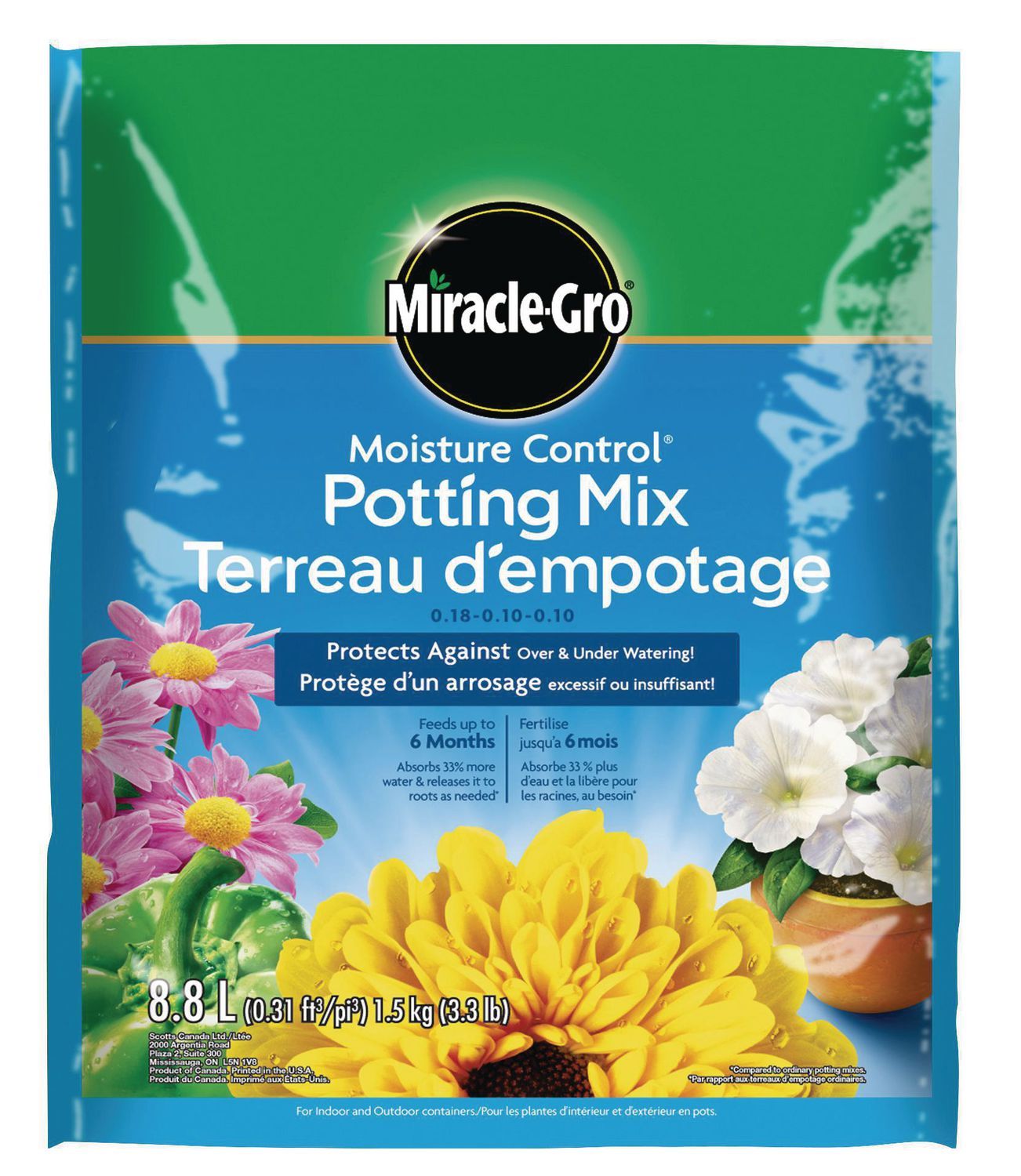 Miracle-Gro Moisture-Control Potting Soil Mix