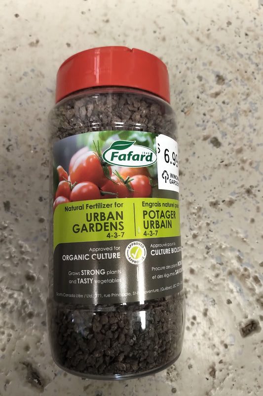 325g Urban Natural Vegetable Fertilizer 4-3-7